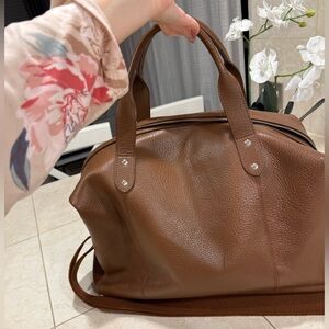 Cole Haan Brown Leather Duffel Bag